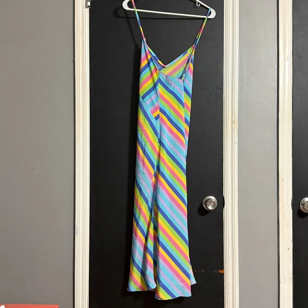 Victoria’s Secret Collection Vintage 90s Retro Hippie Striped Nightie Size: M